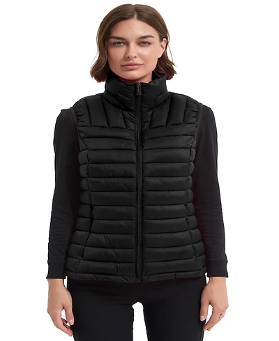 Hawke & Co. Women's Rail Quilt Packable Puffer Vest