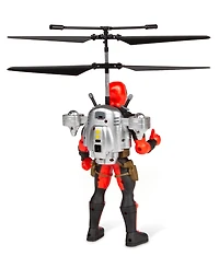 World Tech Toys Marvel Deadpool 2CH Jetpack Flying Figure Ir Helicopter
