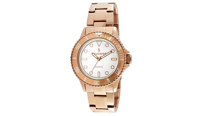 Peugeot Women 36mm Sport Bezel Rose Gold Bracelet Watch