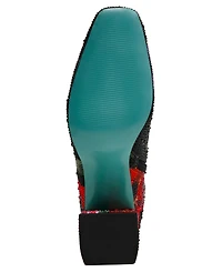 Betsey Johnson Women's Avon Rhinestone Block Heel Boots