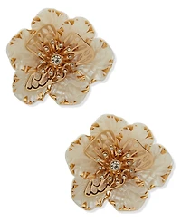 lonna & lilly Multi-Stone Large Flower Stud Earrings