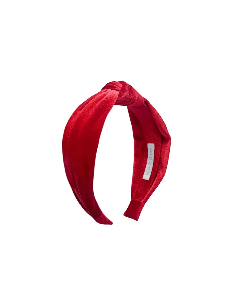 Bits & Bows Girls Little/Big Velvet Knot Headband