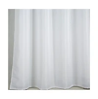 Olivia Gray Gilbert 100% Polyester Solid Single Grommet Curtain Panel Pair 54"x84" White