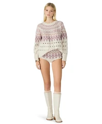 Steve Madden Women's Suzette Fair Isle Sweater