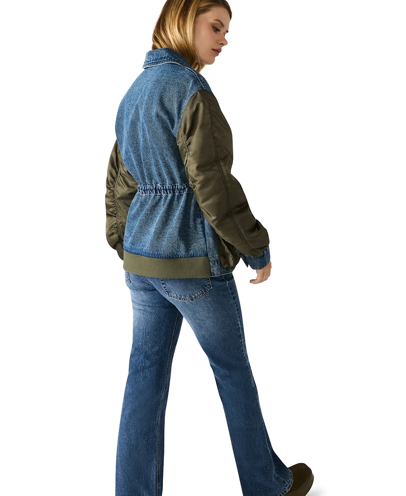 Steve Madden Women's Joie Collared Long-Sleeve Jacket