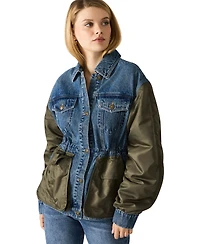 Steve Madden Women's Joie Collared Long-Sleeve Jacket