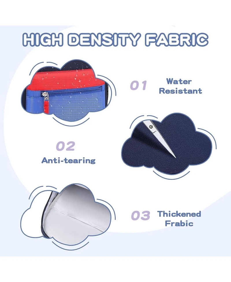 Batfox Kids Backpack, 16'' Lightweight School Backpack for Boys Girls,Casual Bookbag for Primary Elementary Middle School,Age 5-14