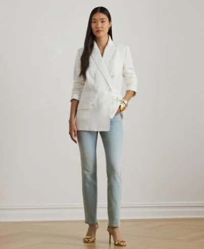 Lauren Ralph Lauren Womens Mid Rise Straight Ankle Jeans