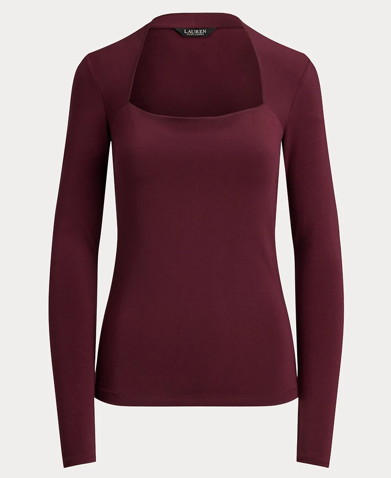Lauren Ralph Women's Square Neck Top