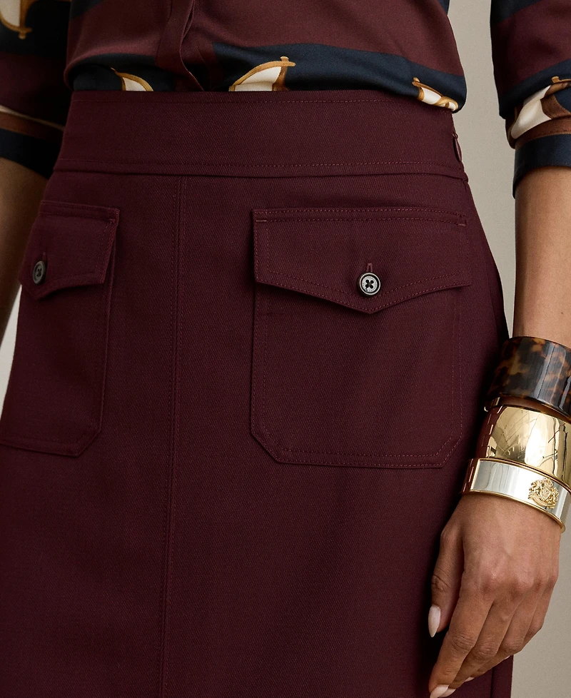 Lauren Ralph Women's Pencil Midi Skirt