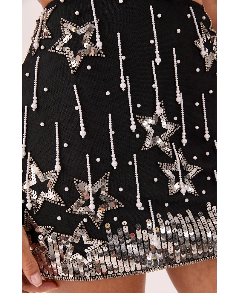Nasty Gal Women's Star Sequin Mini Skirt