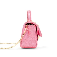 Zomi Gems Girls Classic Sparkle Top Handle Handbag, Pink Lemonade