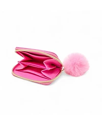 Zomi Gems Teddy Pom Pom Zip Wallet – Compact, Stylish, Functional Wallet