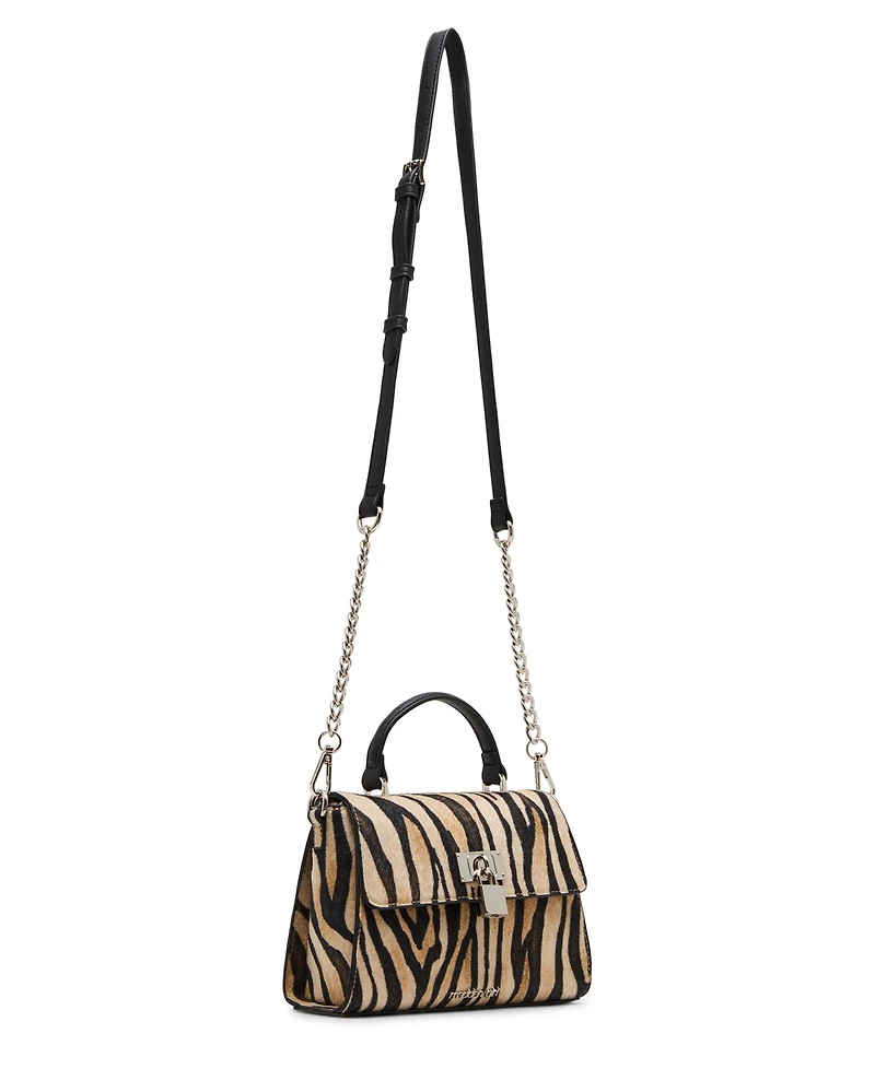 Madden Girl Hadleyc Calf Hair Top Handle Bag