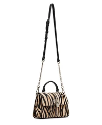 Madden Girl Hadleyc Calf Hair Top Handle Bag