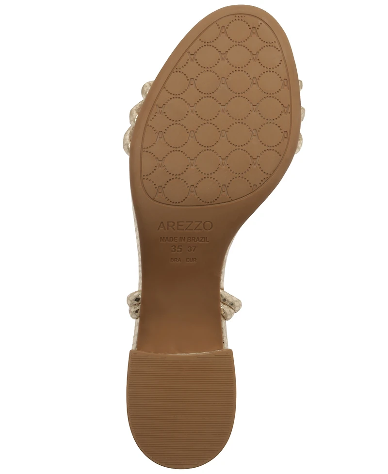 Arezzo Women's Camila Mid Block Sandal