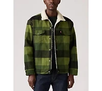 Levi's Men's Relaxed Fit Plaid Trucker Jacket