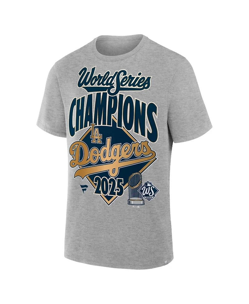 Fanatics Men's Steel Los Angeles Dodgers 2025 World Series Champions Locker Room Authentic T-Shirt