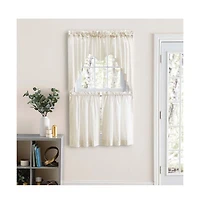 Ellis Curtain Ellis Classic Tailored Design in a Perma Press Fabric 3" Rod Pocket Lined Swag 84"x36" Natural