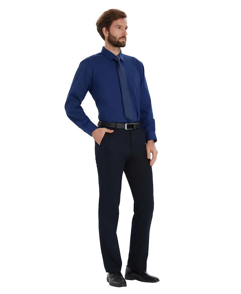 Alfani Men's Promo Solid Regular-Fit Spread Collar Dress Shirt, Macy's Exclusive