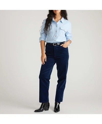 Universal Standard Women's Cassidy High Rise Straight Corduroy Pants