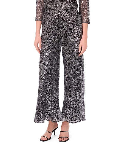 Msk Women's Sequin Pull-On Pants