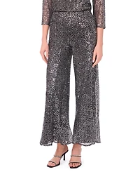 Msk Women's Sequin Pull-On Pants