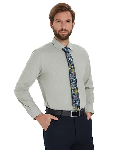 Bar Iii Slim Fit Men's Vine Print Dress Shirt, Created for Macy's