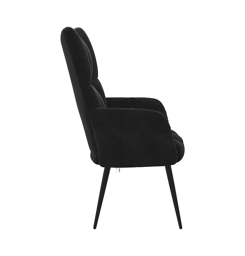 Relaxing Chair Black Velvet