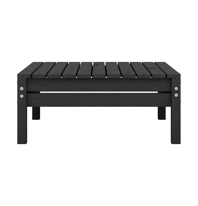 vidaXL 4 Piece Patio Lounge Set Solid Pinewood Black