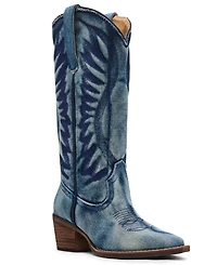 Steve Madden Women's Albany-d Western Cowboy Boots