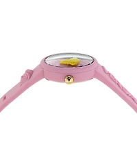 Versace Kids Medusa Pop Pink Silicone Strap Watch, 32mm