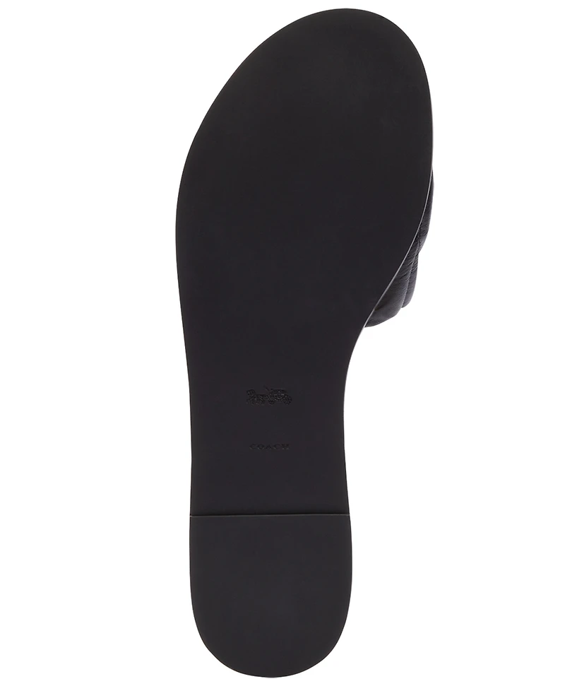 Coach Women's Holly Signature Jacquard Slip-On Slide Sandals
