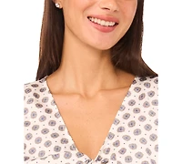 CeCe Women's Twist V-Neck Sleeveless Top