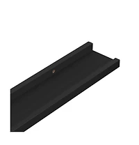 vidaXL Wall Shelves 2 pcs Black 45.3"x3.5"x1.2"