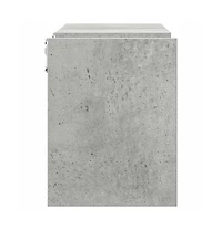 vidaXL Wall Shelves 2 pcs Concrete Gray 39.4"x5.9"x7.9" Engineered Wood