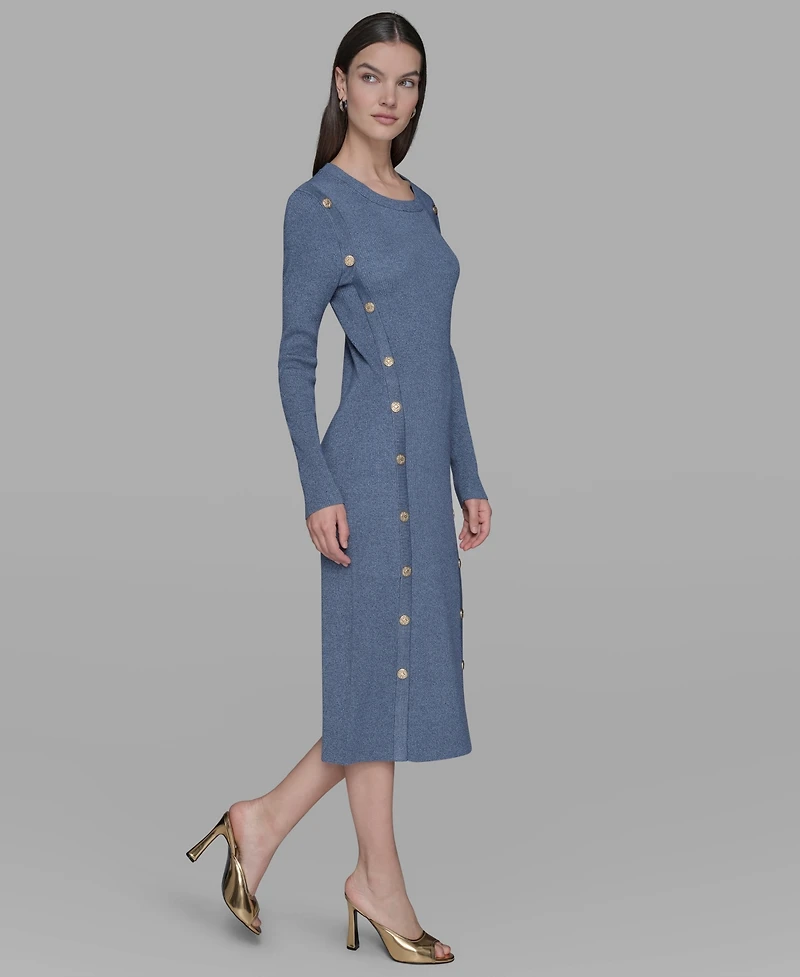 Karl Lagerfeld Paris Women's Long Sleeves Bodycon Dress