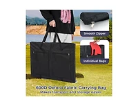 Boyel Living Giant 4-in-a-row Game Set Wooden Jumbo 4-to-Score with Carrying Bag