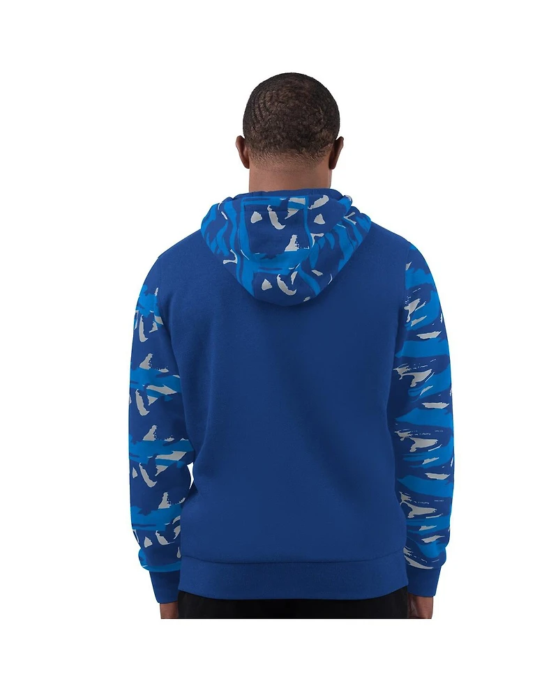 Starter Men's Royal Los Angeles Rams Thursday Night Gridiron Full-Zip Hoodie