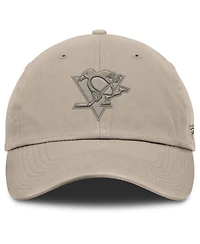 Fanatics Men's Tan Pittsburgh Penguins Authentic Pro Road Adjustable Hat
