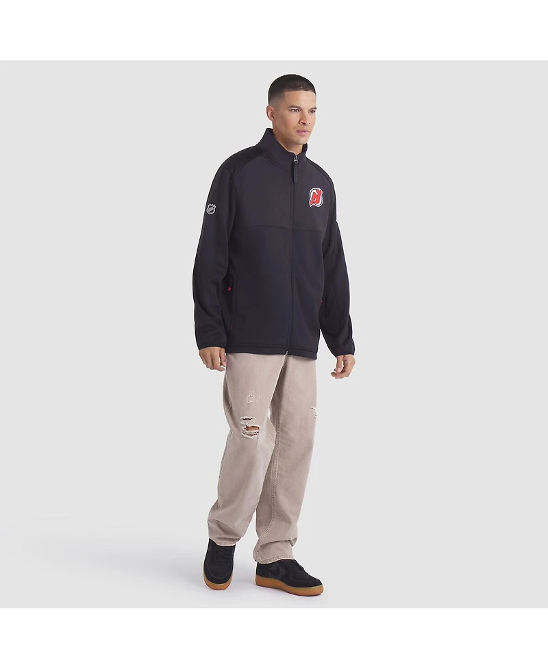 Fanatics Men's Black New Jersey Devils Authentic Pro Rink Full-Zip Jacket