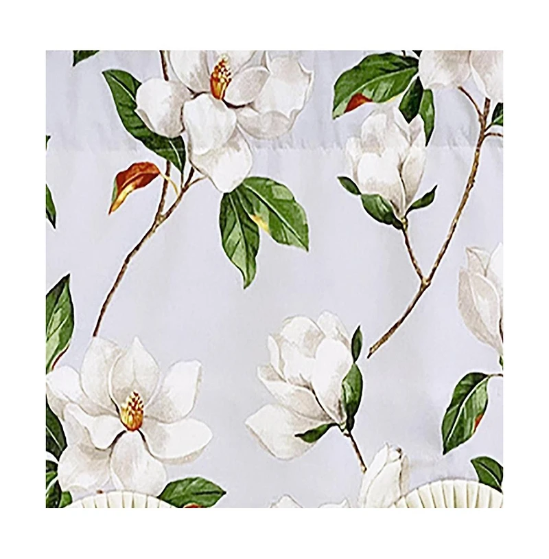 Rlf Home Magnolia Ruffled Provance Valance 3inch Rod Pocket