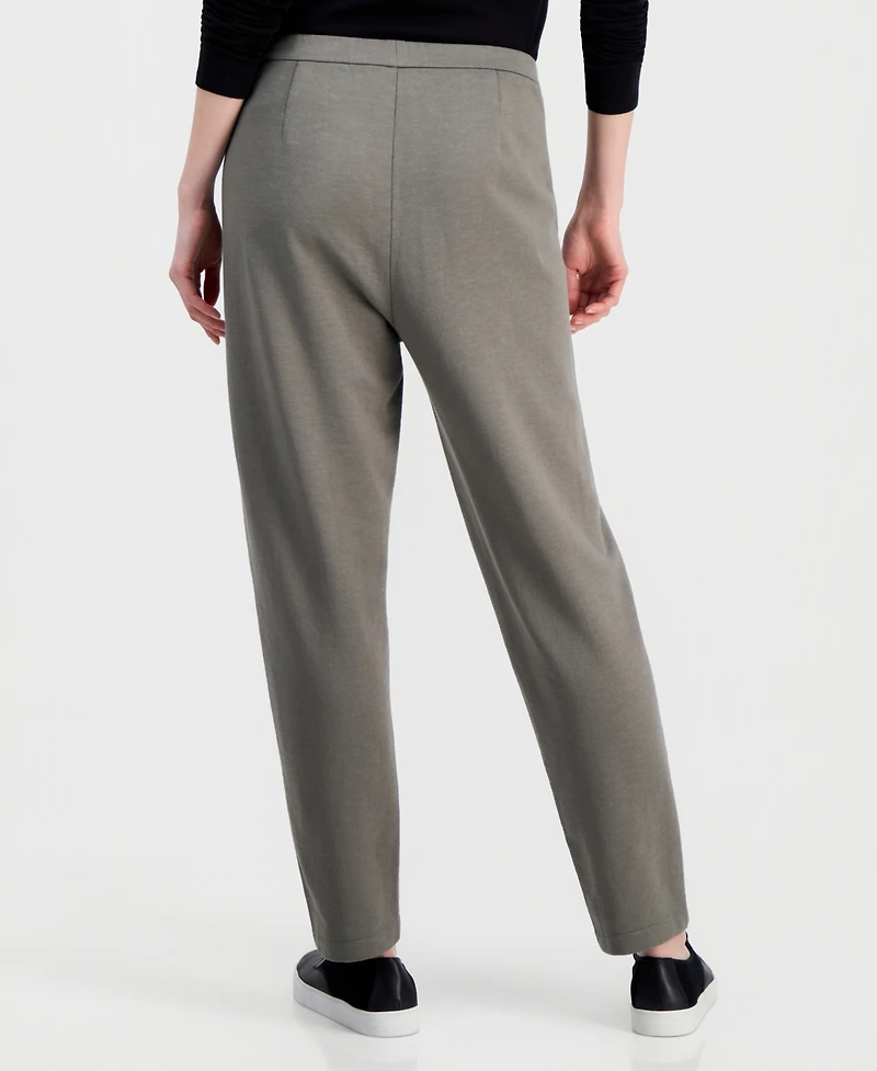 Eileen Fisher Women's Garment-Dyed Slouchy Terry Ankle Pants, Regular And Plus
