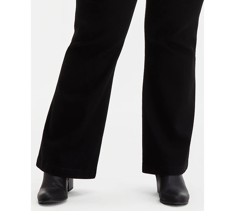 Style & Co Plus Pull-On Shaping High-Rise Bootcut Jeans, Macy's Exclusive