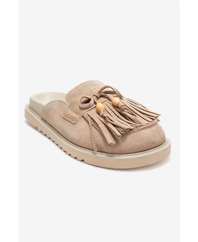 Forever & Always Shoes Women Carol Tassel Leather Mule