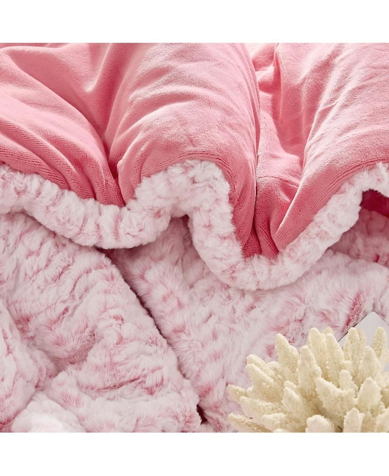 Coma Inducer Oversized Comforter Set - Strawberry Pink