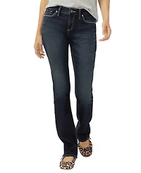 Silver Jeans Co. Women's Elyse Mid Rise Comfort Fit Slim Bootcut