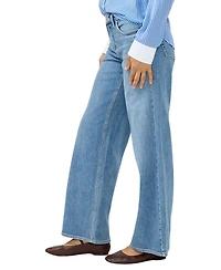 Silver Jeans Co. Women's Suki Mid Rise Curvy Fit Wide Leg