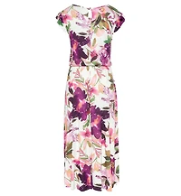 Lascana Women's A-Line Flutter Sleeve Romantic Dress