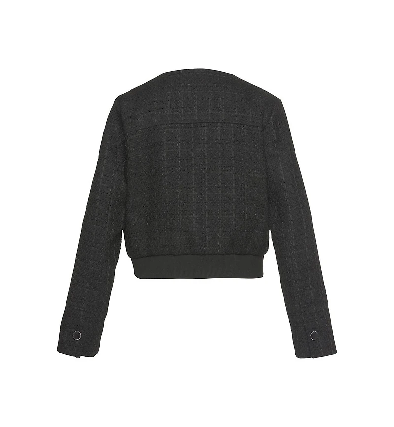 Lascana Women's Round Neckline Tweed Jacket